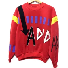 VINTAGE●adidas アディダス 80s 90s スウェット トレーナー 総柄 長袖 プルオーバー 希少 メンズ 大きいサイズ オールド トレフォイルロゴ