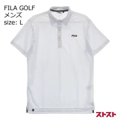 FILA GOLF フィラゴルフ 半袖ポロシャツ ホワイト系 L [240101149927]#