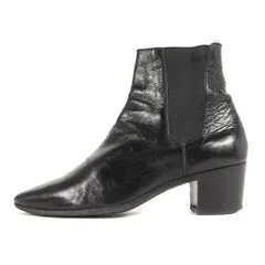 SAINT LAURENT PARIS サンローラン パリ サイズ:41 サイドゴア レザー ヒール ブーツ 400113 シューズ 靴 フレンチ ブラック 黒 イタリア製 ブランド