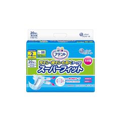 アテント うす型 スーパーフィット テープ式 S~M 20枚 背モレ・横モレも防ぐ 【介助があれば座れる方】