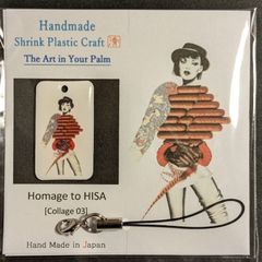【ハンドメイド】ファッション・コラージュ　チャーム•ストラップ[03]