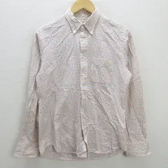 G■ユナイテッドアローズ/UNITED ARROWS B＆Y 長袖BDシャツ/チェック柄【M】赤青/men's/99【中古】■