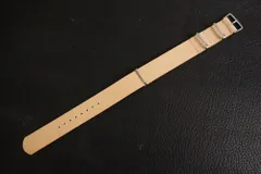 ◆Leather NATO G10Strap◆高品質国産本牛革カーフヌメ革 NATURAL カスタムオーダー(ラグ幅/バックルカラー) 受注生産(納期10日前後) 日本製 腕時計ベルト