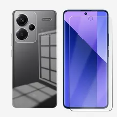 [PC-J-F101] Xiaomi Redmi note13 pro+ 5G 対応 ケース 透明 クリア ポリカーボネイト製 (PC) 無地 カメラレンズ全面保護 傷つけ防止 スマホカバー Redminote13pro+ シャオミ  スマホ ケース