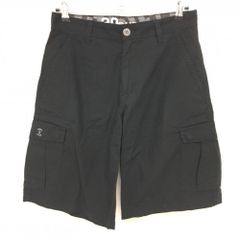 Oakley Men's Black Cargo Half Shorts with Textured Pattern - Golf Wear