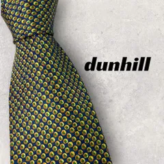 【2714】良品！dunhill ダンヒル　ネクタイ　ブルー系