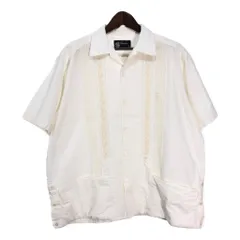 80年代 Villanueva キューバシャツ ホワイト(メンズ 44)中古 古着 T9637