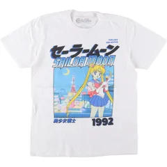 古着 SAILOR MOON 美少女戦士セーラームーン アニメ キャラクタープリントTシャツ メンズM相当/eaa543282