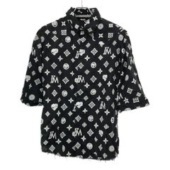 ISABEL MARANT ETOILE イザベルマラン エトワール 21SS フロッキーロゴプリントコットンニットカットソー 00M009E ブラック S ITWLHPK1A12C Isabel Marant - ISABEL MARANT ETOILE イザベルマラン