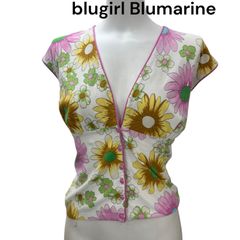 【美品】Blugirl Blumarine レオパード 花柄 カーディガン SM 美品】Blugirl Blumarine レオパード 花柄 カーディガン SM 希少