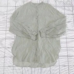 ◇ ⊂ CIAOPANIC TYPY チャオパニックティピー シアー 長袖 シャツ サイズF くすみグリーン系 レディース E  【1509100082200】