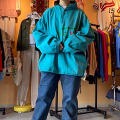 "Reebok" ハーフジップ　プルオーバー　ジャンバー　サメ　イラスト　プリント