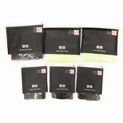 ユニクロ UNIQLO アレキサンダーワン 6点セット 18AW ヒートテック ボクサーブリーフ クルーネックT 長袖 タイツ S M 黒 ブラック 黄緑 /TZ