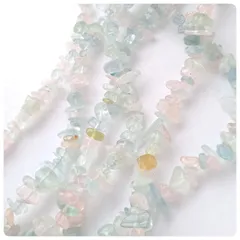 ∴天然石ビーズ∵  マルチカラー  ベリルミックスAAA- ミニタンブル  M2