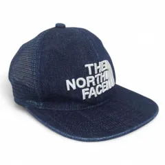 良品 THE NORTH FACE ノースフェイス キャップ TNFロゴキャップ 帽子 ノース キッズ デニム インディゴ