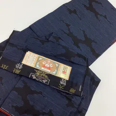 白大島　胴抜き仕立て　手縫い　ゆったり　裄長　新品未使用　本場大島紬　旗印　単衣 713d18cf79300fa006612b77174454
