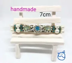 ★パールビジュー バレッタ 7cm ★ 商品番号 A-504