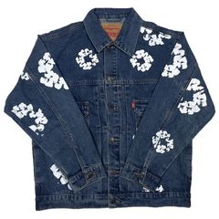 デニムティアーズ リーバイス フラワー デニムジャケット レトロ S デニムティアーズ リーバイス フラワー デニムジャケット レトロ S
