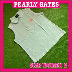 PEARLY GATES パーリーゲイツ ノースリーブ コットン ポロシャツ 2