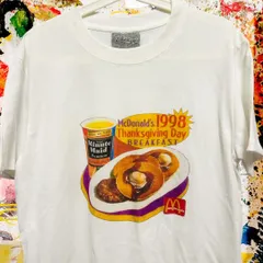 00's企業物コラボTシャツマクドナルドUSA古着ビンテージオールドハンバーガー USA製 90s VINTAGE Rockn'Roll McDonaid's 企業物 プリント 半袖