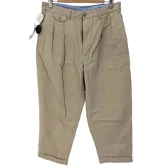 SSZ SAMPLE期 2プリーツ ワイドチノパン ベージュ BEAMS BEAMS+ チノパン 2 Pleats Trousers PE Twill メンズ : ZOZOTOWN