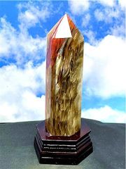 約:207mm 超綺麗赤水晶六角柱B86U2/103U02A