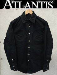 CHROME HEARTS 銀座店 クロムハーツ ホースシューボタン バックフレアニーデニム カバーオール メンズ size:s 黒 94780