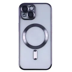 iPhone15 Plus ケース アイフォン15 プラス  メタリック カメラ レンズ カバー ケース 【Color】 ブラック