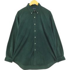 古着 ラルフローレン Ralph Lauren BLAKE 長袖 ボタンダウン コーデュロイシャツ メンズL相当/eaa544350
