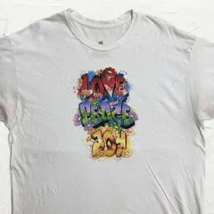 半袖 ユーズドKDZ Hanes 白 ストリート アート ラブ ピース ジョイ Tシャツ    999 p60