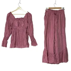 gelato pique(ジェラートピケ) レディースパンツセットアップ レディース - ピンク ウエストゴム