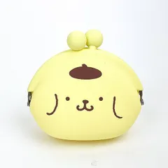 サンリオ ポムポムプリン POCHI シリコンがま口ポーチ イエロー 小物入れ Sanrio