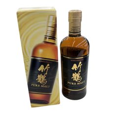終売・貴重】竹鶴ピュアモルト2本セット 旧ボトル 黒ラベル 箱付