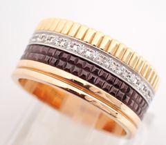 BOUCHERON(ブシュロン) キャトルクラシックダイヤリング ラージ #65 K18PG/YG/WG 16.7g 326-2