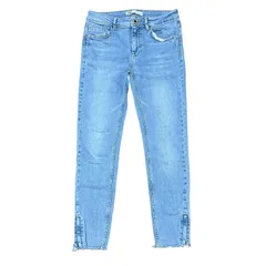 ZARA クロップド スキニーデニム ライトブルー レディースM サイズ38 ザラ