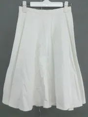 ◇ ◎ Techichi テチチ タグ付 膝丈 フレア スカート サイズS オフホワイト レディース  【中古】 【1207080006161】