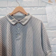 古着　XL　大きいサイズ　ポロシャツ　グレー