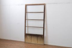 ▼現状販売▼ 横桟ガラス戸1枚 アンティーク建具 レトロ 引き戸 4～7営業日前後で発送(※修理加工希望の方3ヶ月程で発送) R-064608
