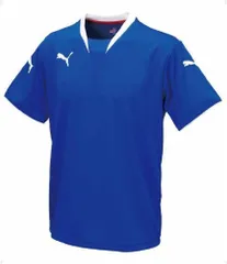 【新品・2営業日で発送】PUMA プーマ V-KON ジュニア半袖ゲームシャツ　カラー：ブルー／ホワイト　サイズ：140　(862159／3)