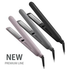 サロニア SALONIA スムースシャイン ヘアアイロン ストレート 24mm SAL23105BK SAL23105GR SAL23105PK プレミアム ヘアアイロン ストレート シルキープレート 美容師 旅行用 ストレートアイロン