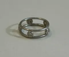 Tiffany ティファニー  ダブルワイヤー ダイヤ リング　5P  Pt950