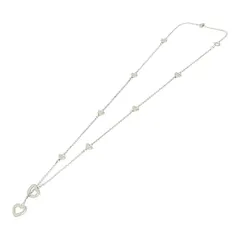 【中古】TIFFANY&Co. ティファニー シルバー ハートリンク ラリアット ネックレス 8.6g 925刻印 463787 ネックレス