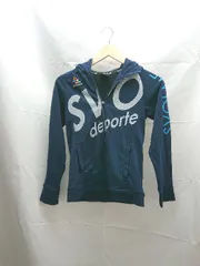 ◇ svolme フロント・袖ロゴ プリント フード キッズ 小さい 長袖 パーカ サイズ150 ネイビー レディース E  【1303090011611】