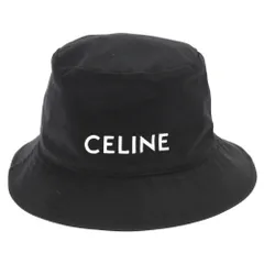 CELINE (セリーヌ) 23SS Logo Bucket Hat ロゴ刺繍バケットハット ブラック 2AUO4968Pのサムネイル