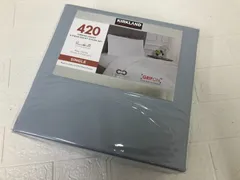 カークランドシグネチャー 420スレッドカウント ベッドシーツ3点セット  ブルー シングルサイズのサムネイル