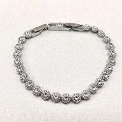 【美品】スワロフスキー　テニスブレスレット　12.5g 17.5cm 箱
