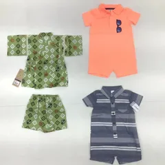 子供服 ロンパース&甚平 上下4点セット キッズ