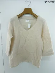 ◇ URBAN RESEARCH DOORS アーバンリサーチ モヘヤ混 ニット 七分袖 セーター サイズF ベージュ レディース  【中古】 【1112020000249】
