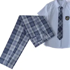 ☆ タイプB ☆ 140cm ☆ フォーマル ロングパンツ pkformal1 男の子 フォーマル チェック パンツ ロングパンツ 長ズボン ズボン ボトムス 2点セット ネクタイ 学生 学生服 キッズ ジュニア 子供服 子ども服 入学 卒業 発表会 演奏会