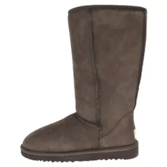UGG (アグ) Classic Tall シープスキン 裏ボアスウェードロングブーツ ブラウン レディース